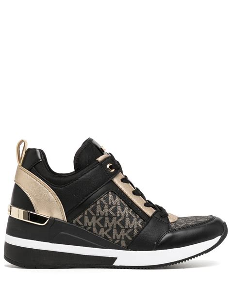 michael kors sneakers platfor|Michael Kors heeled sneakers.